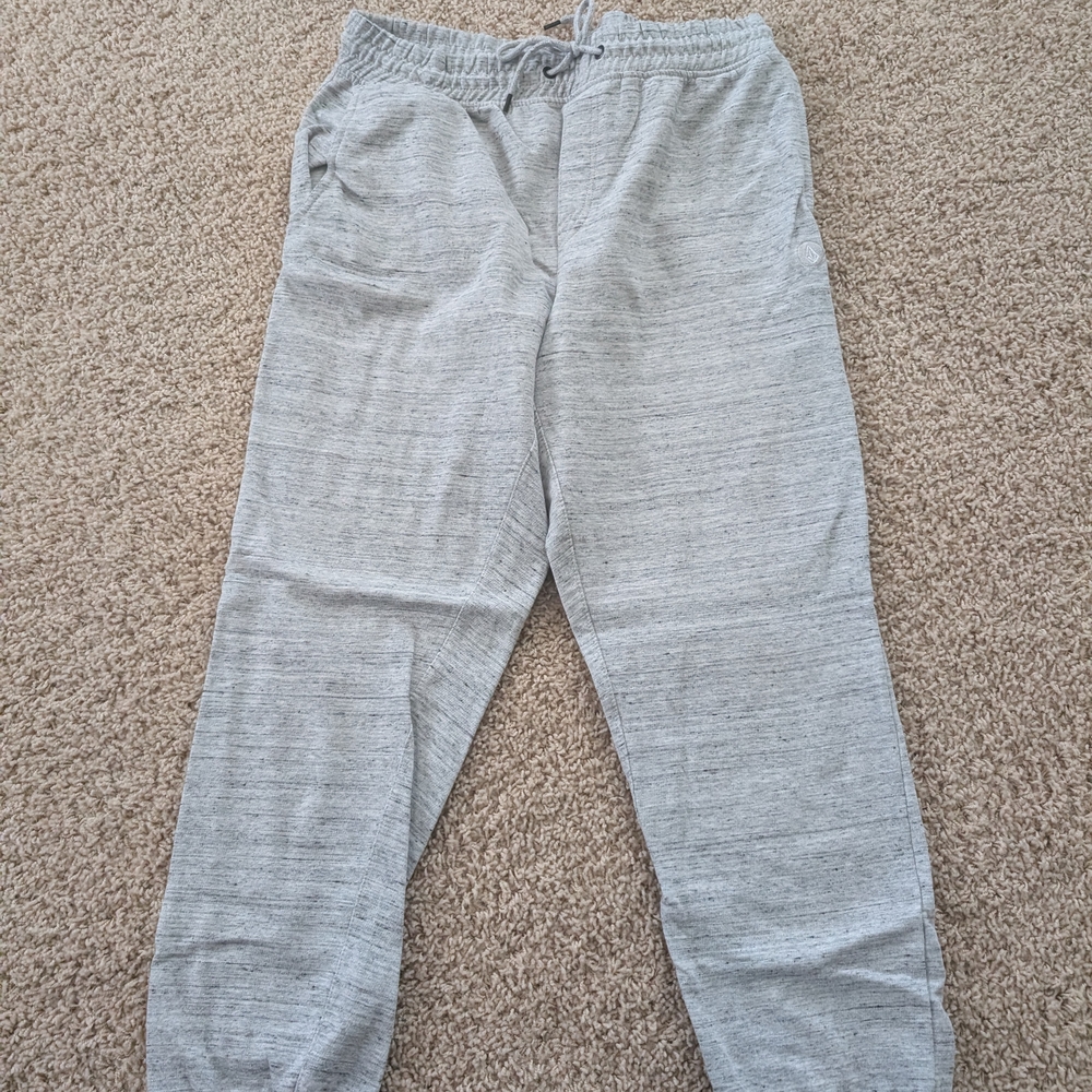 Volcom Heather Gray Joggers with Elastic Waistband